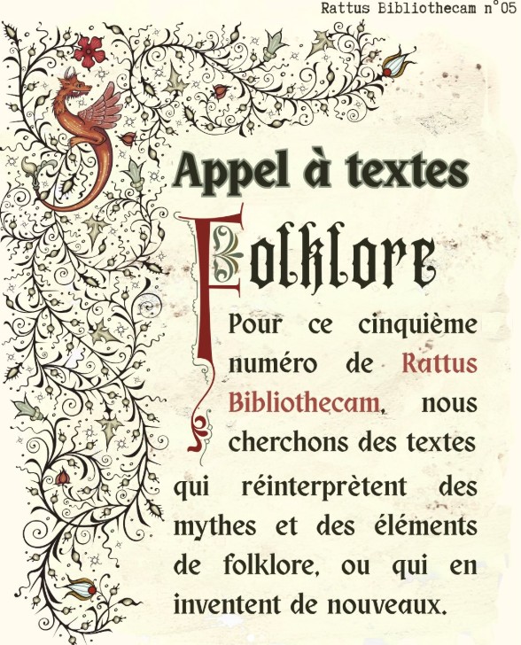 Un appel à textes sur le Folklore.